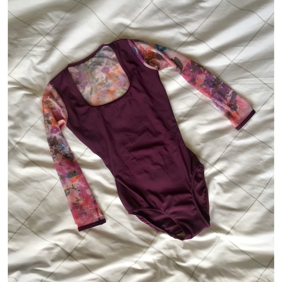 Like New Elevé Mesh Long Sleeve Leotard - Picture 2 of 3